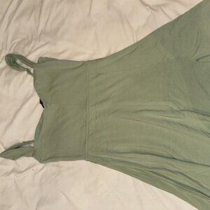 Oh Polly, Jolie Sweetheart Neckine Mini Dress Sage